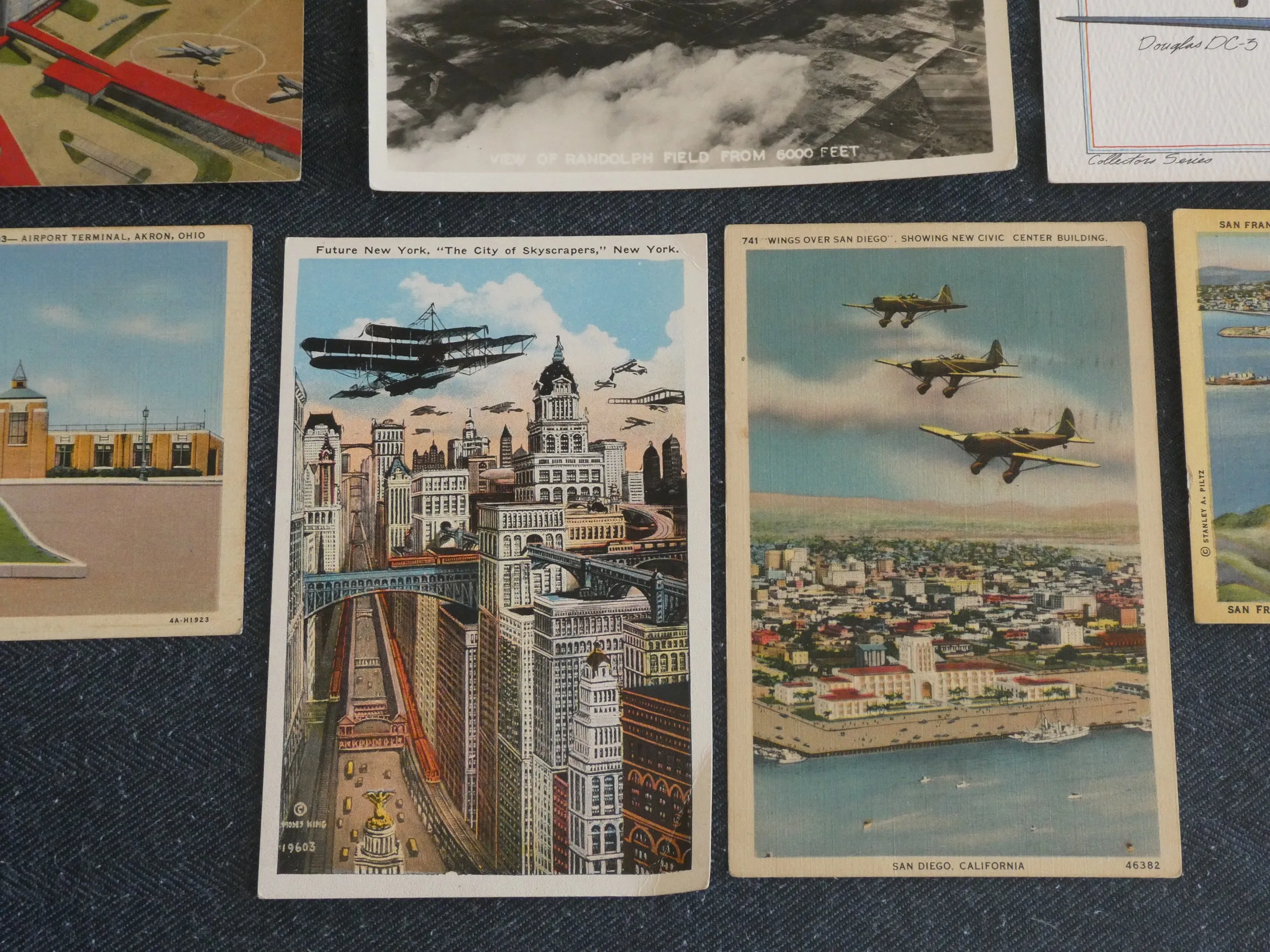 Vintage Aviation Postcards, c. 1940-1970s - Lot of 14 Cards