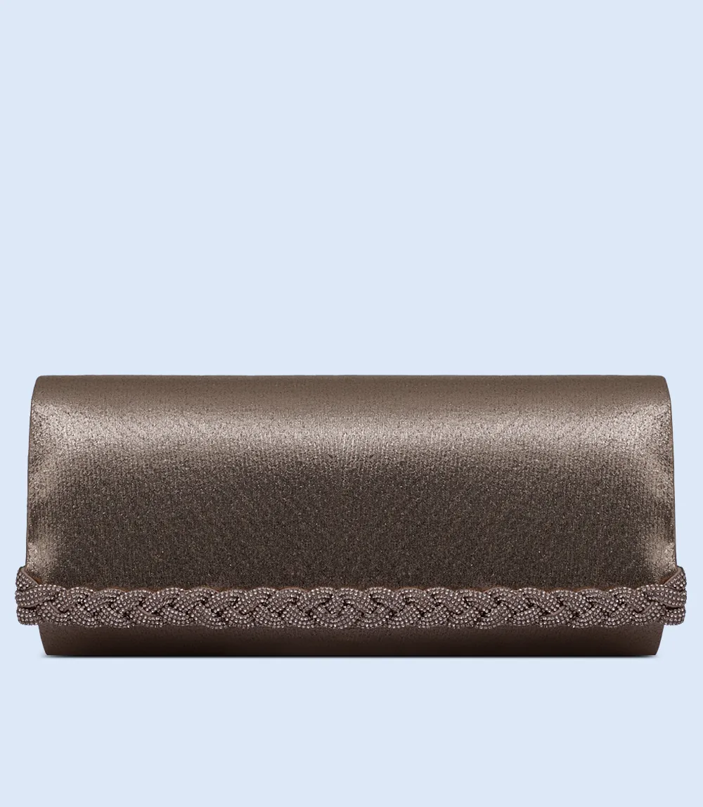 WB2506-CHAMPAGNE-Women Snazzy Clutch