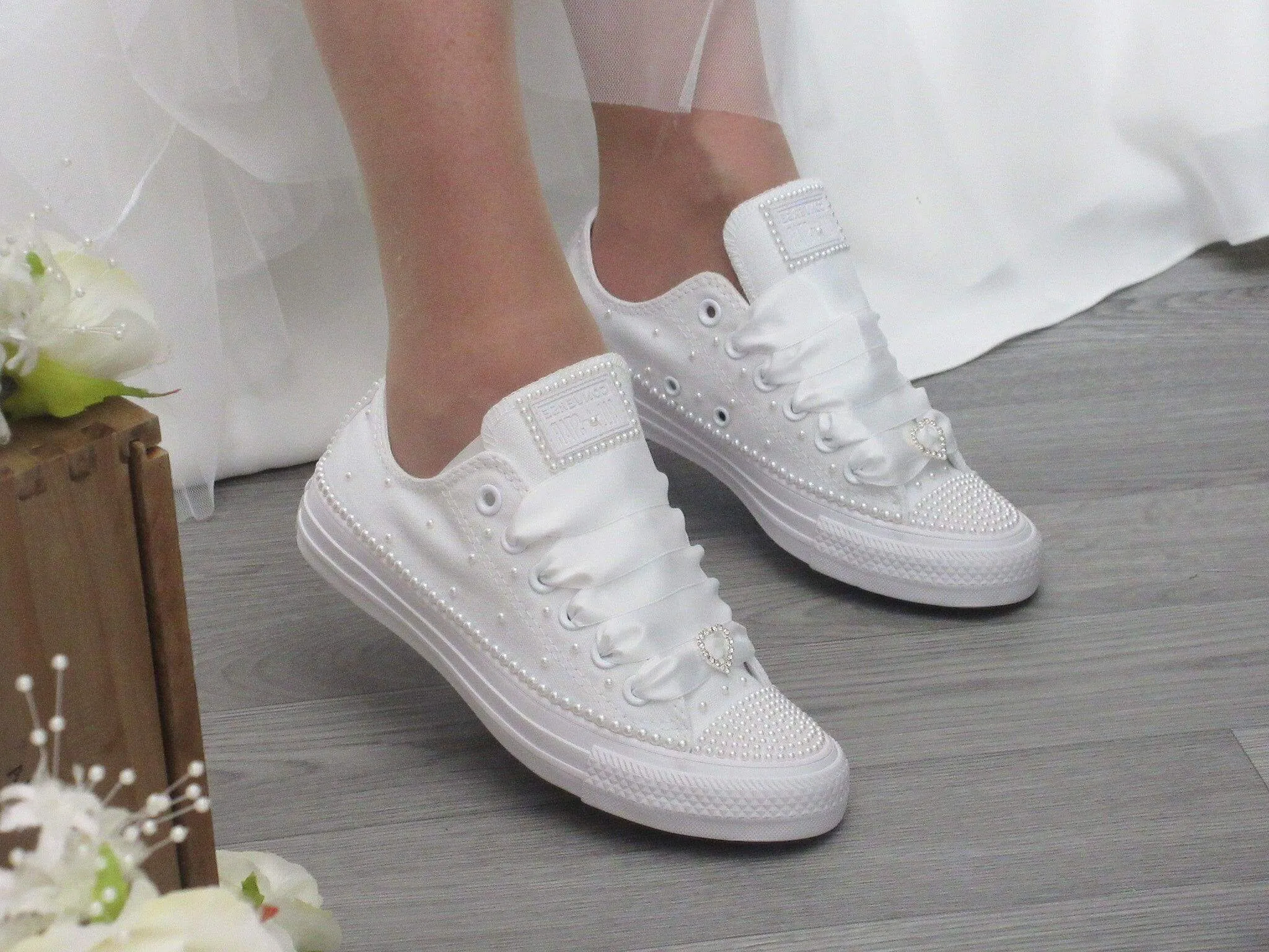 Wedding White Pearl Converse