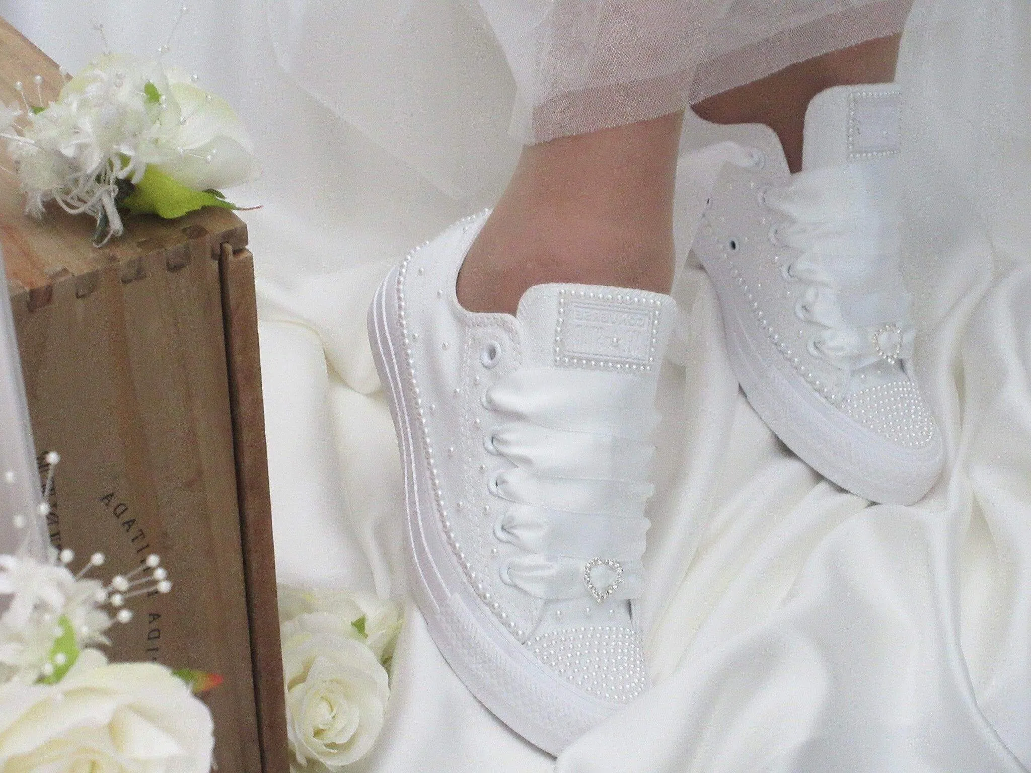 Wedding White Pearl Converse