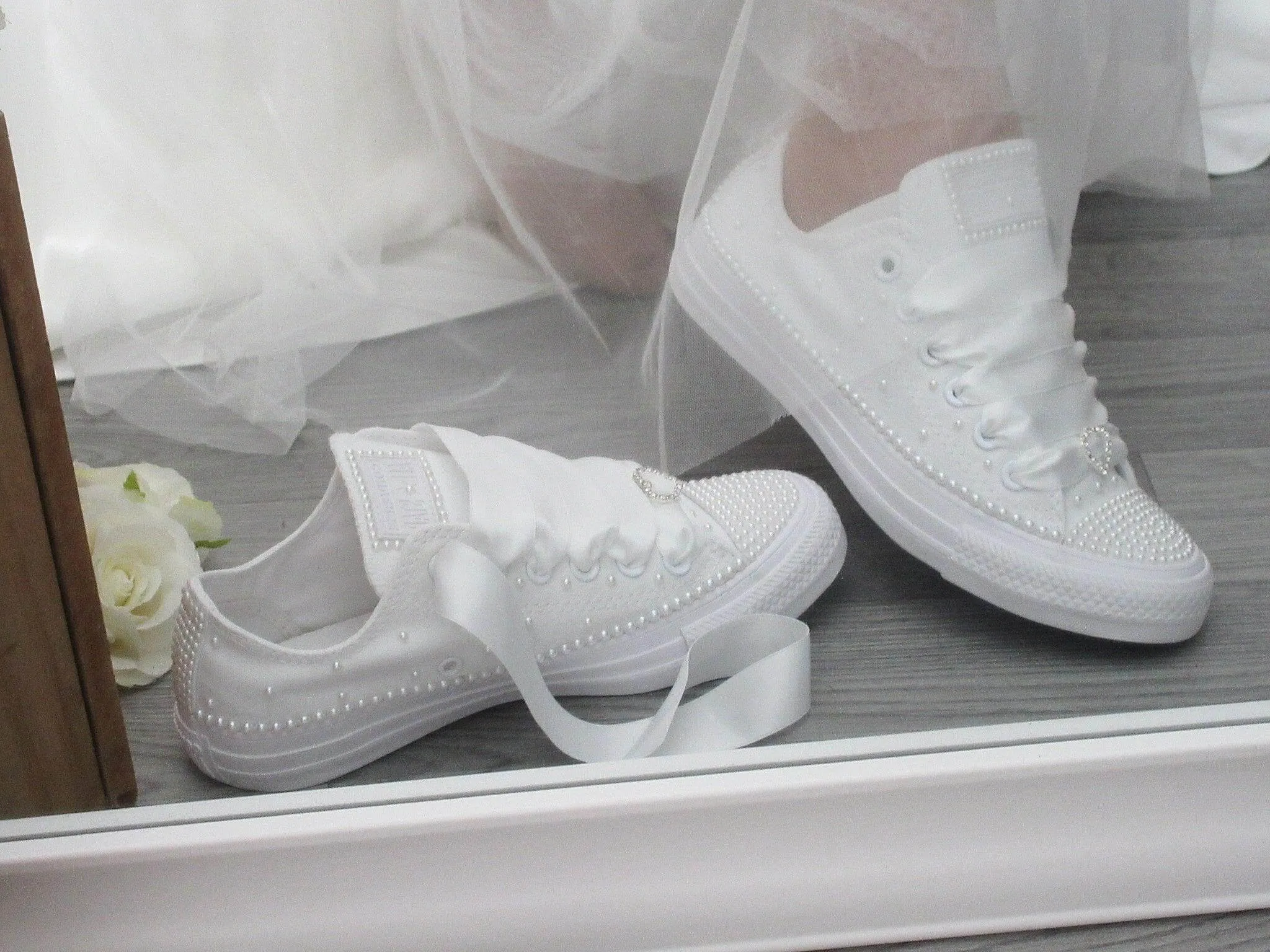 Wedding White Pearl Converse