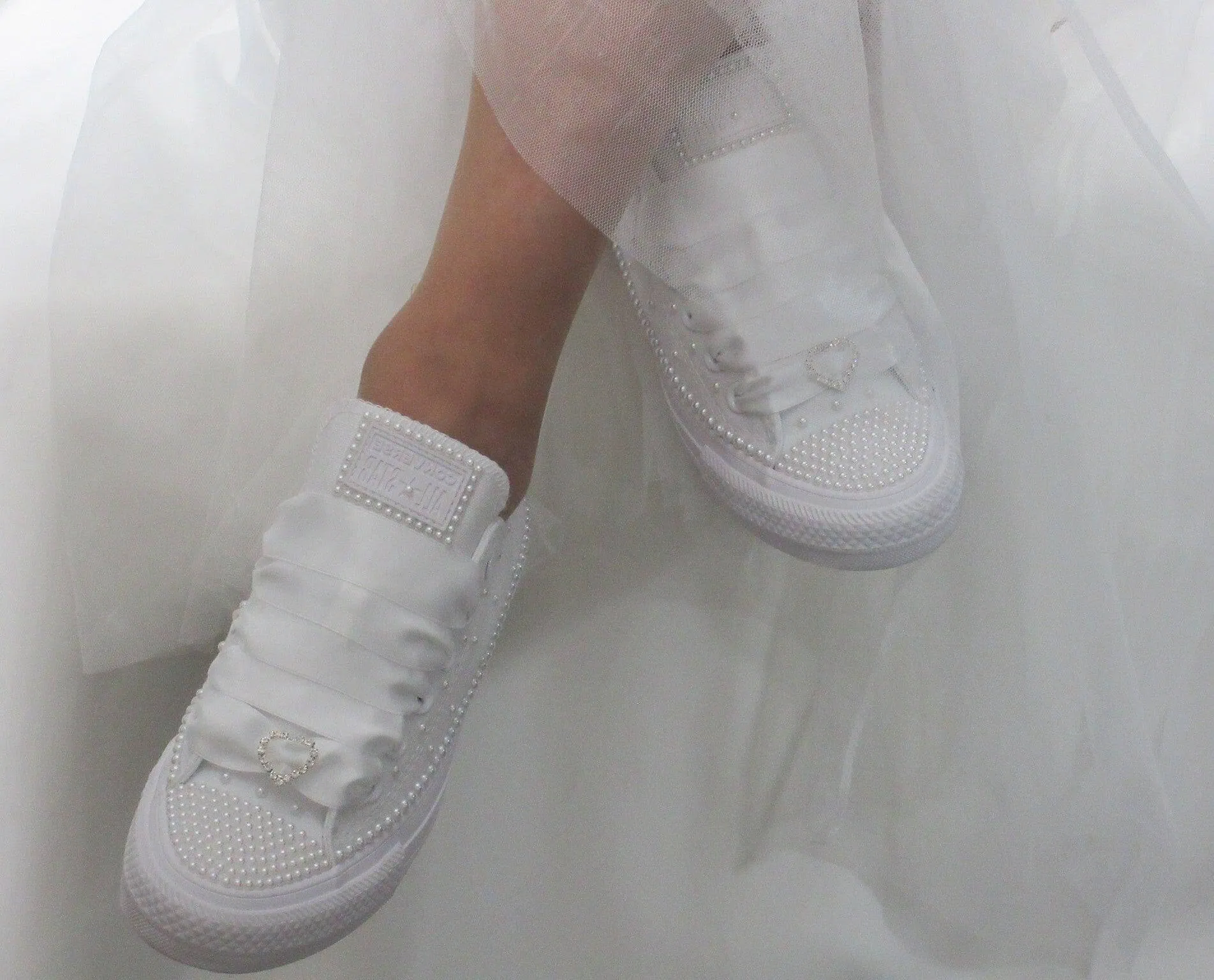 Wedding White Pearl Converse